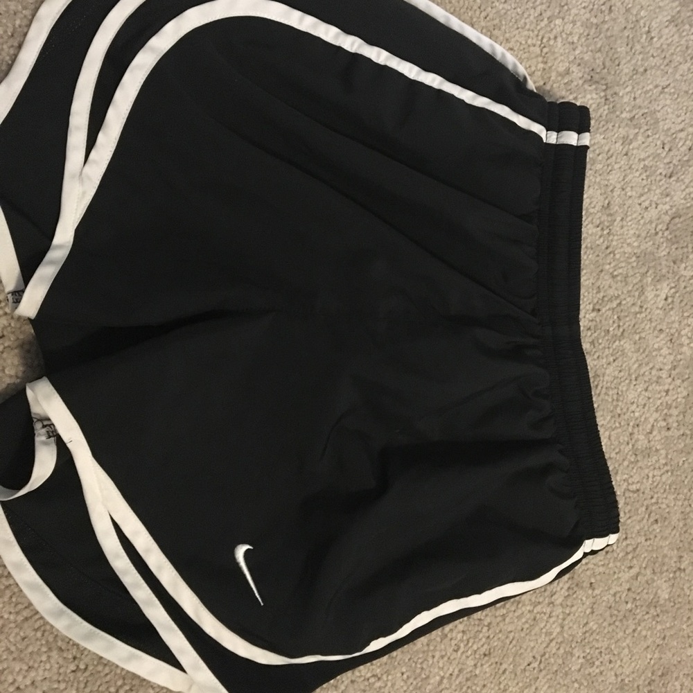 Nike Black and White Running Shorts